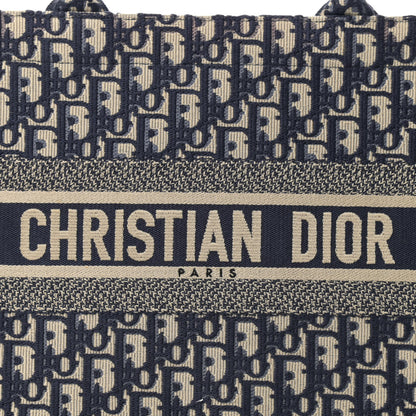 Christian Dior Oblique Medium Book Tote Blue Multicolor 8 of 11