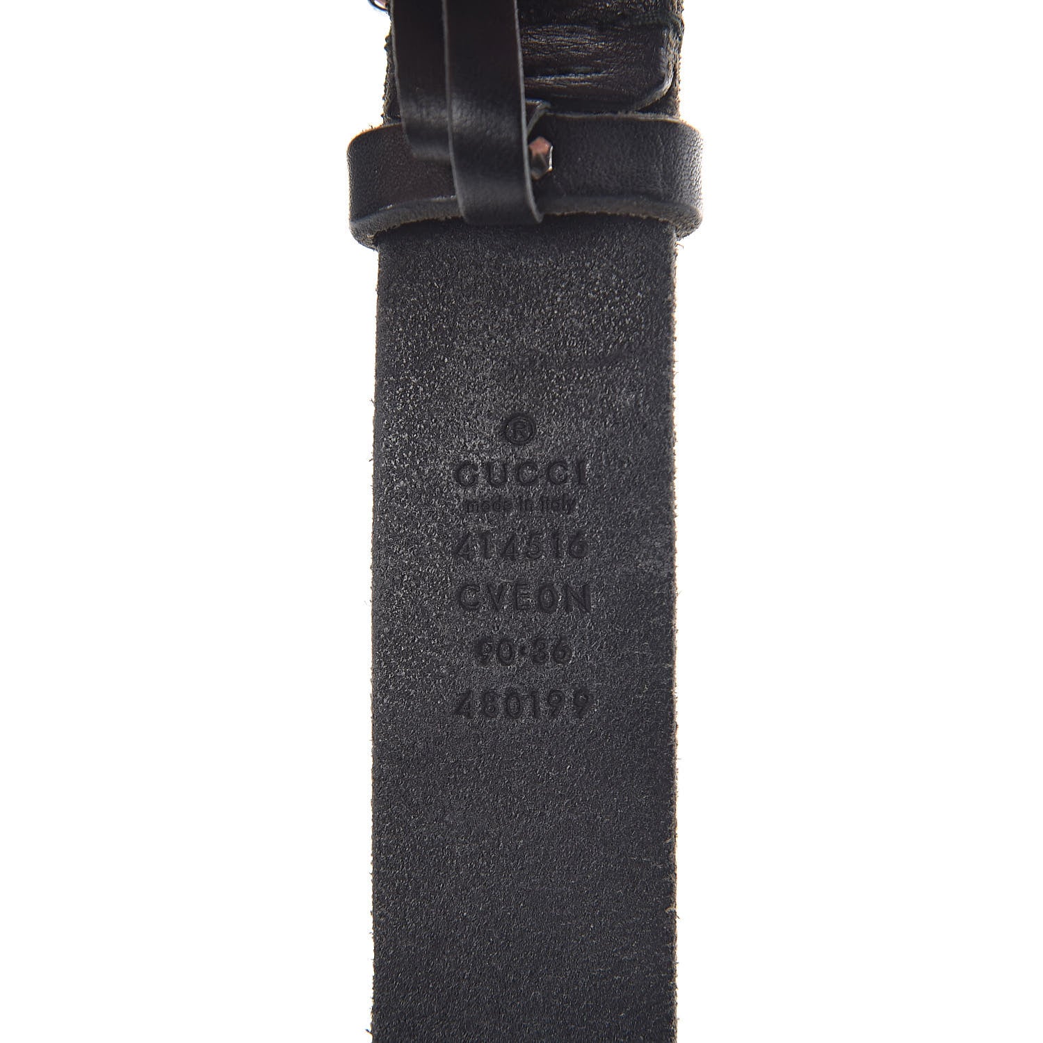 Gucci Cuoio Toscano Nickel Double G 30mm Belt 90 36 Black 4 of 7
