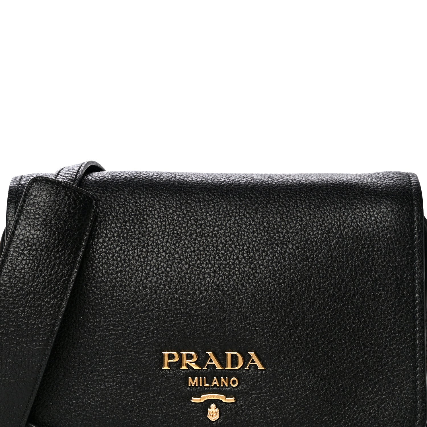 Prada Vitello Phenix Crossbody Bag Black 7 of 11