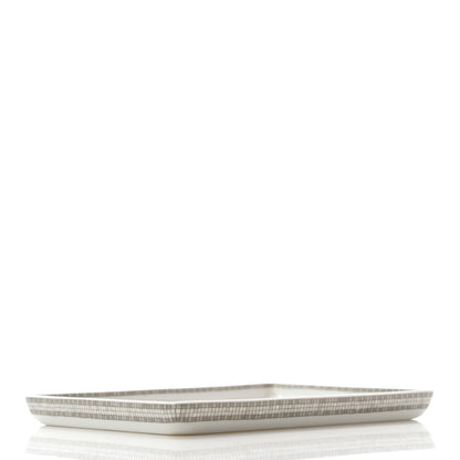 Hermes Porcelain Mosaique Au 24 Sushi Plate Platine 4 of 5