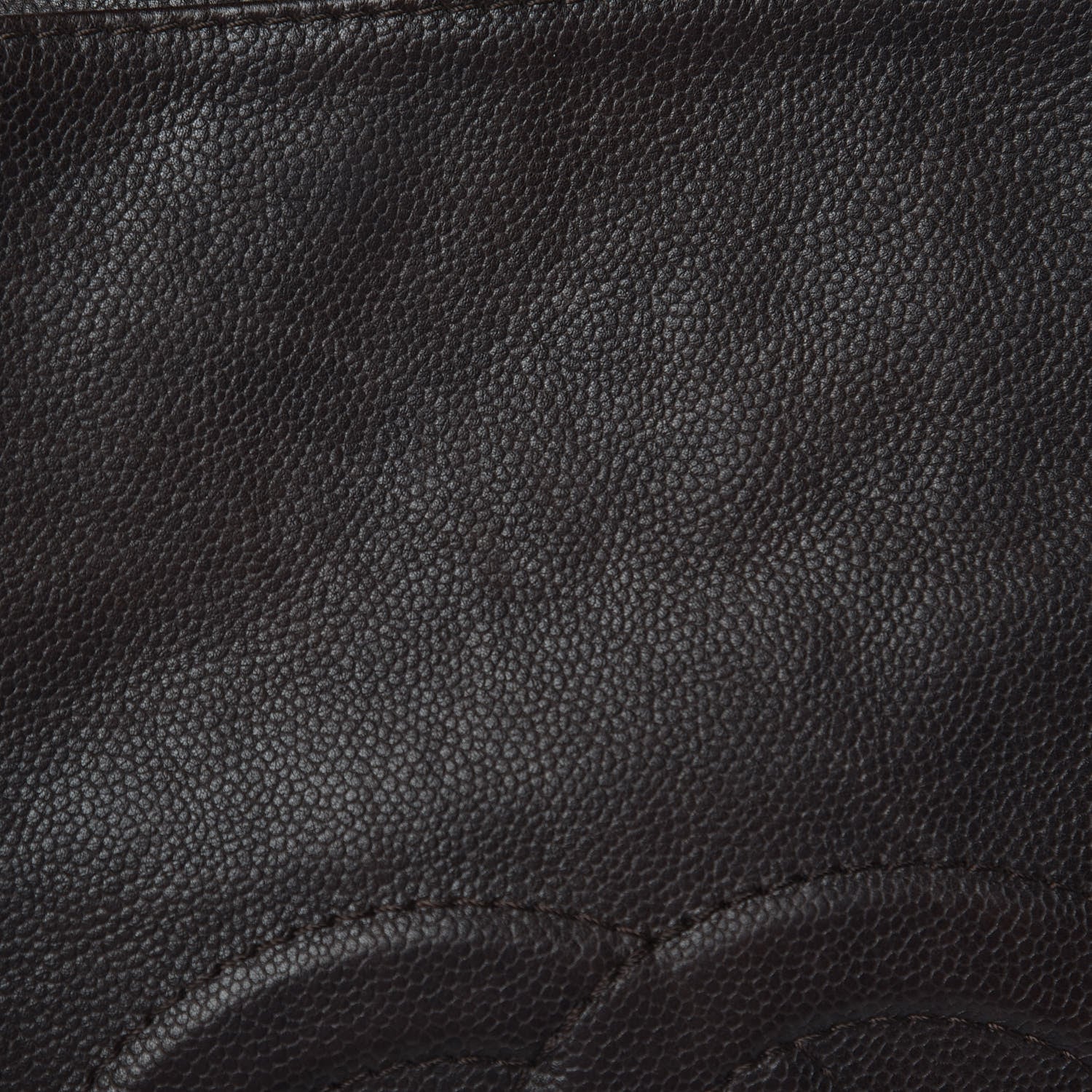 Chanel Caviar Large CC Tuck Tote Dark Brown 12 of 17