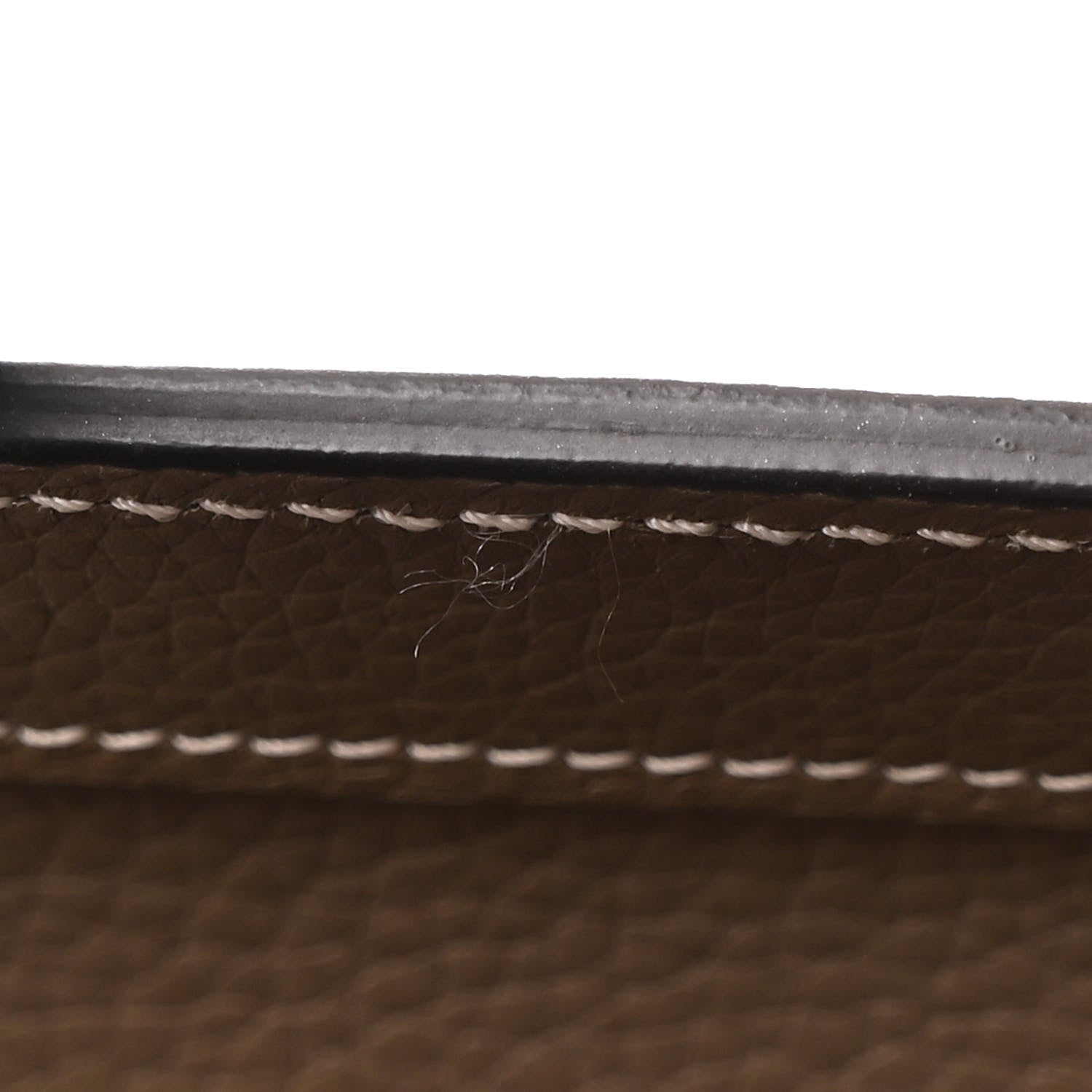 Celine Drummed Calfskin Micro Luggage Souris 10 of 10