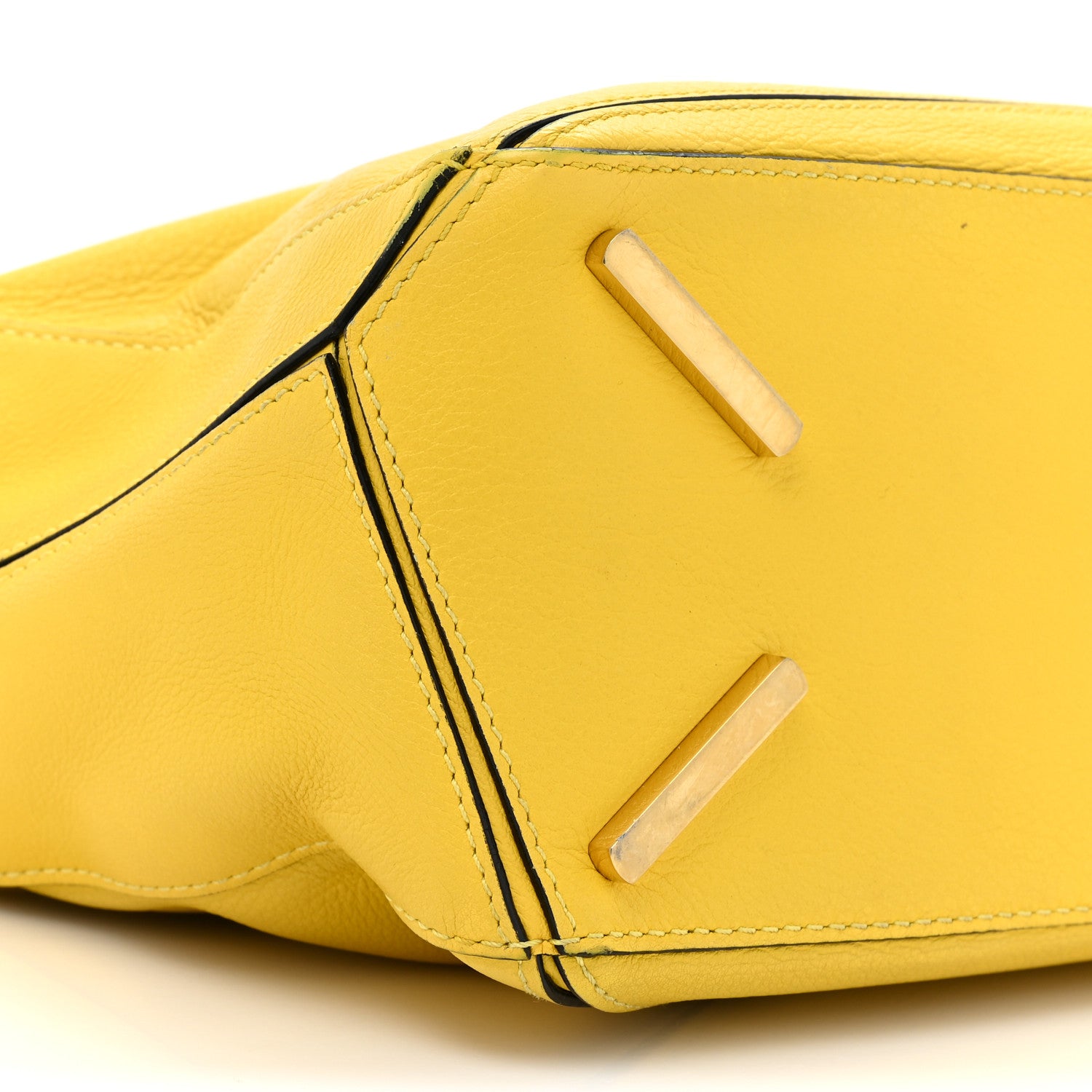 Loewe Calfskin Small Puzzle Bag Yellow 9 of 14