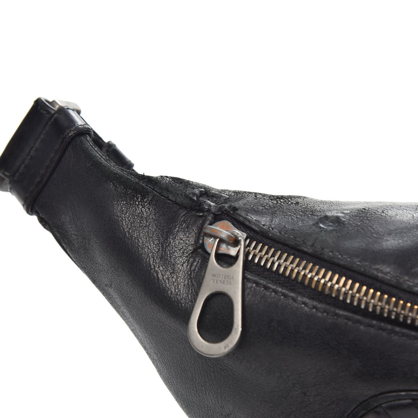 Nappa Intrecciato Belt Bag Black