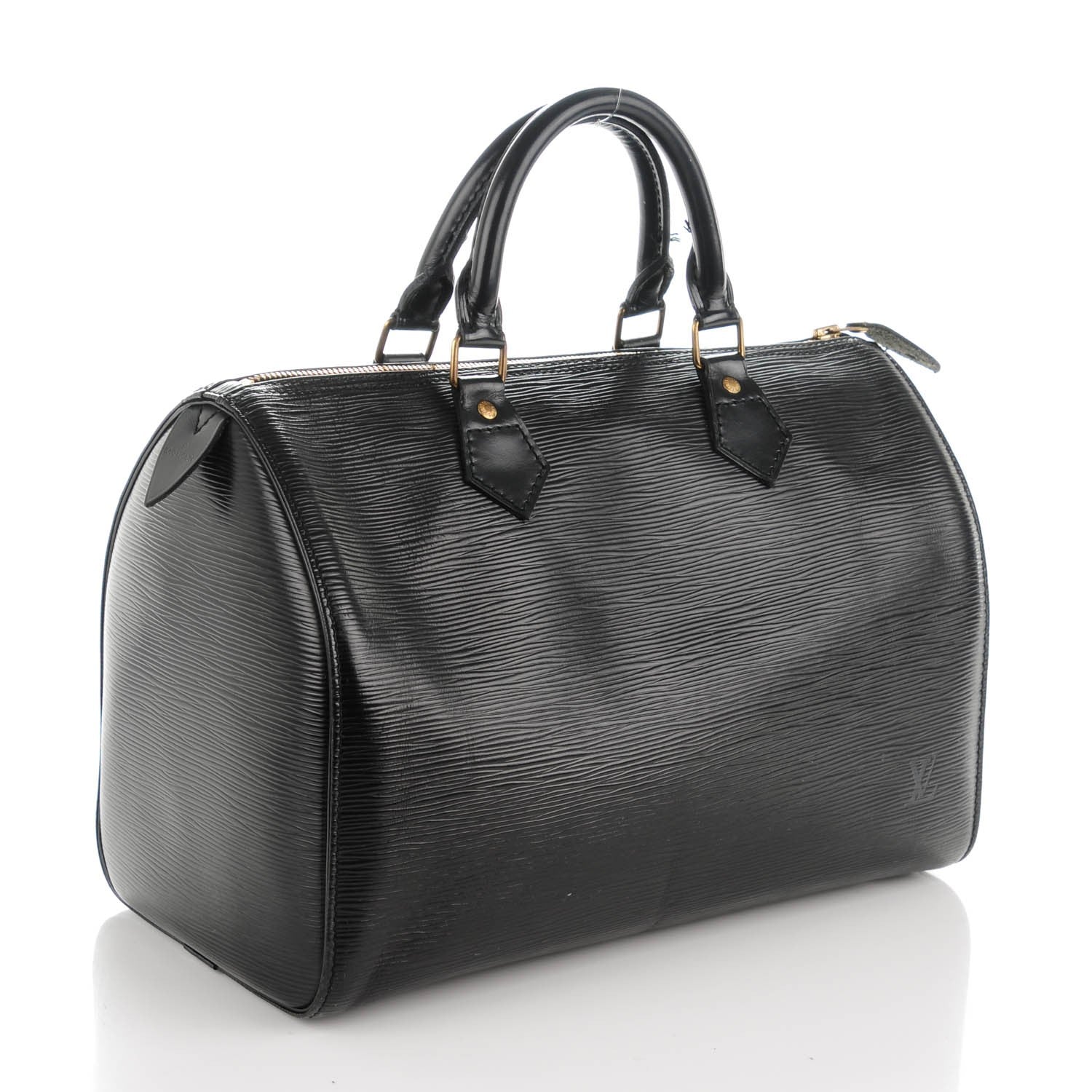 Louis Vuitton Epi Speedy 30 Black 3 of 7