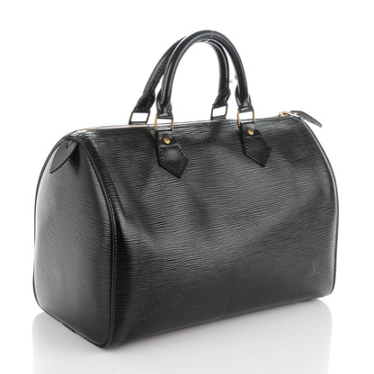 Louis Vuitton Epi Speedy 30 Black 3 of 7