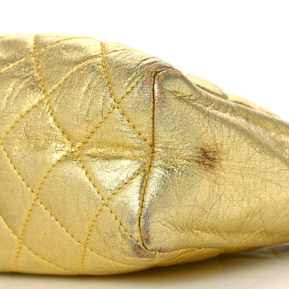 Chanel Metallic Lambskin Crystal Quilted Shoulder Bag Gold 10 of 11