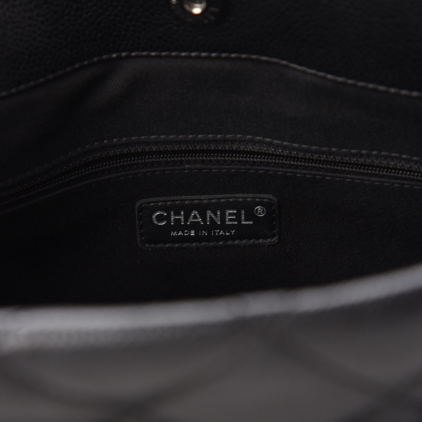Caviar Quilted Timeless CC Soft Tote Black