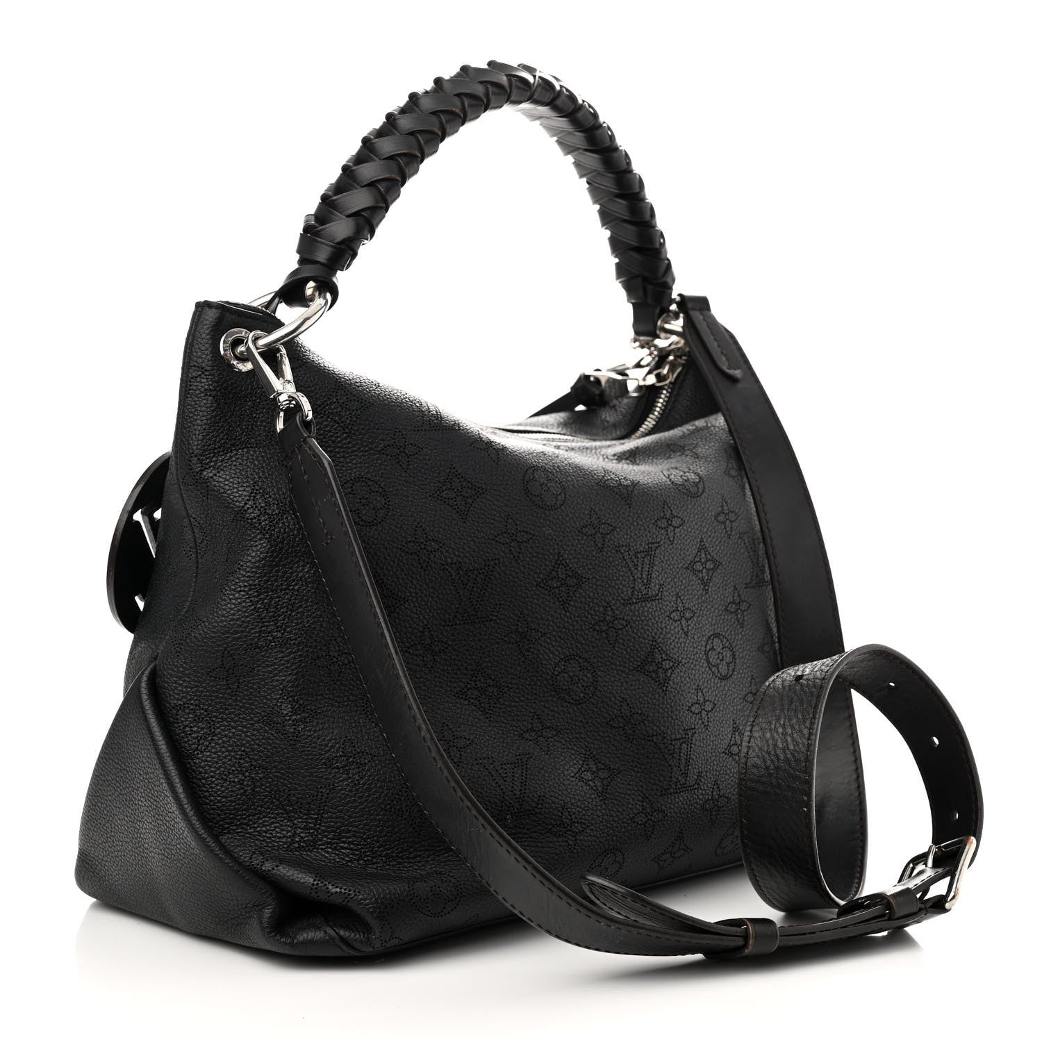 Louis Vuitton Mahina Beaubourg Hobo MM Black 3 of 10
