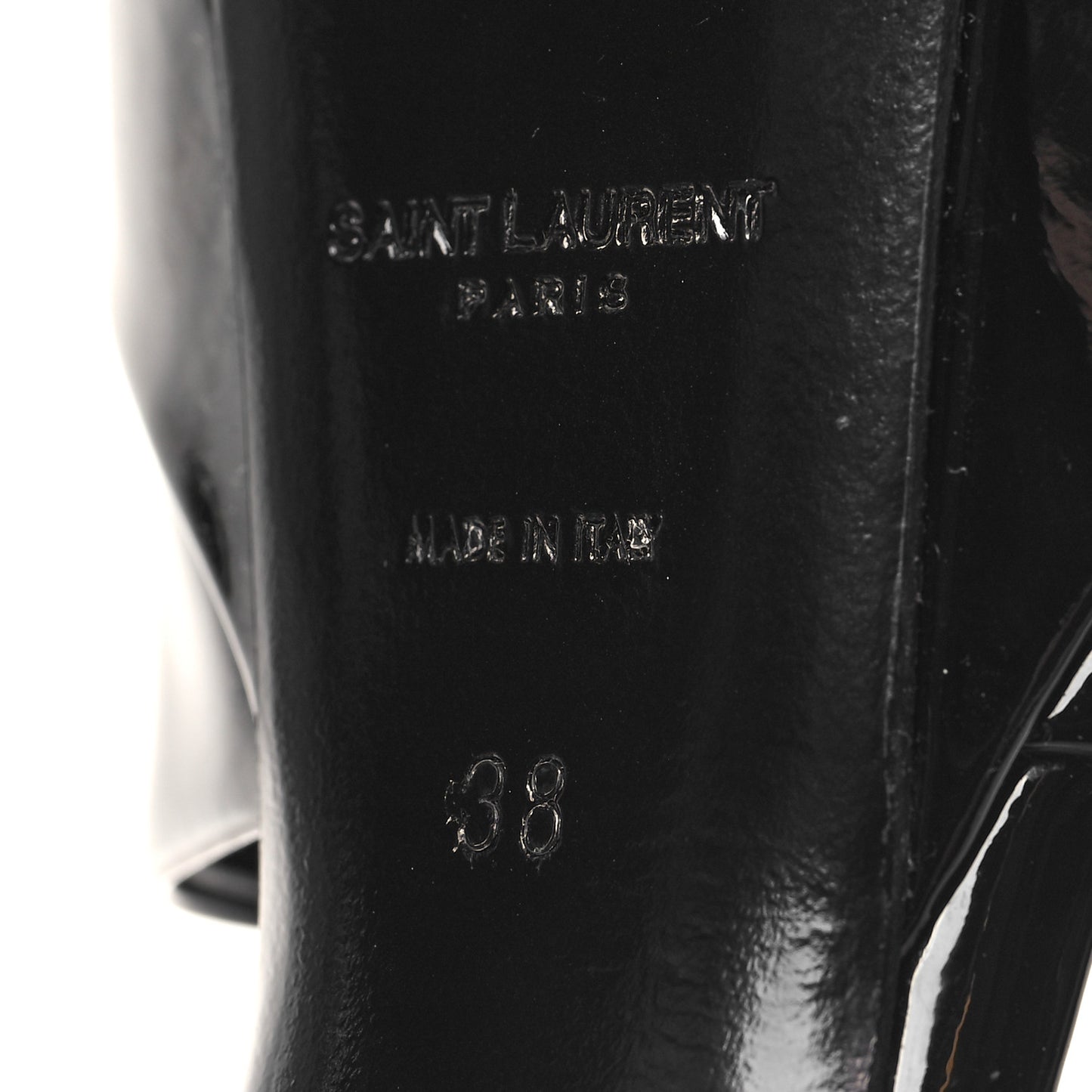 Patent Jodie 95 Platform Sandals 38 Black