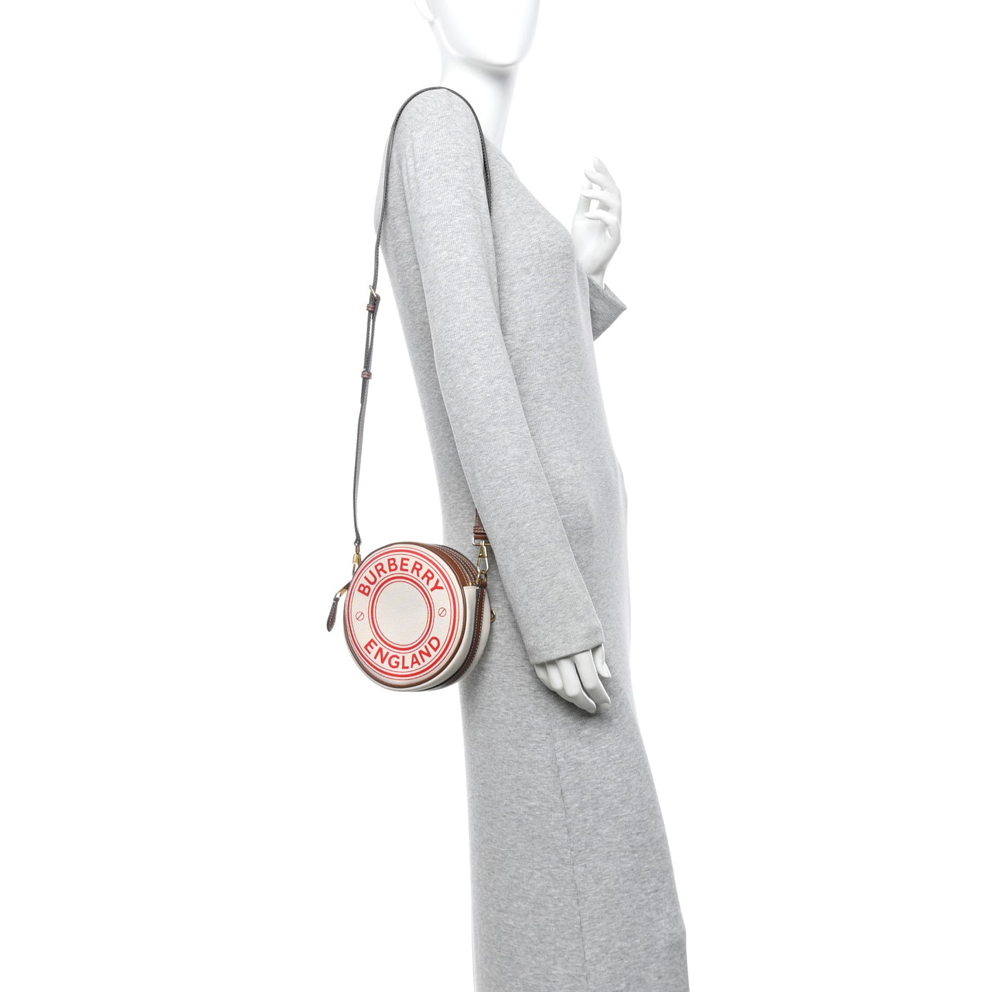 Canvas Calfskin Louise Bag Natural