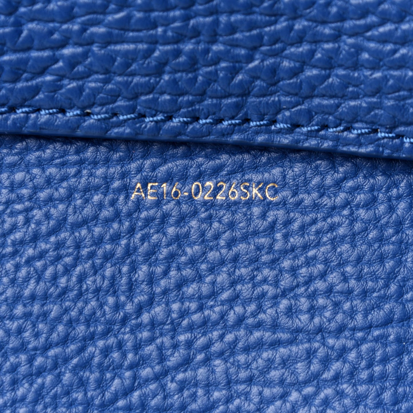 Textured Calfskin Mini Pashli Satchel Cerulean