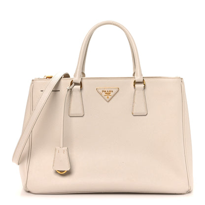 Prada Saffiano Lux Medium Galleria Double Zip Tote Talco 1 of 11