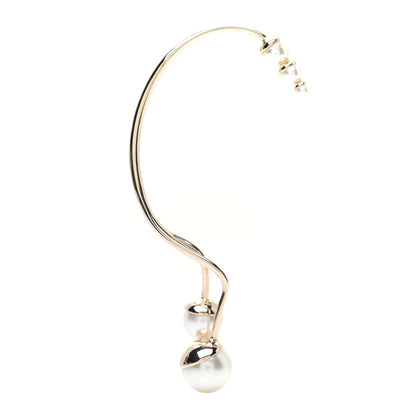 Christian Dior Pearl Earring Jewel Gold 1 of 5