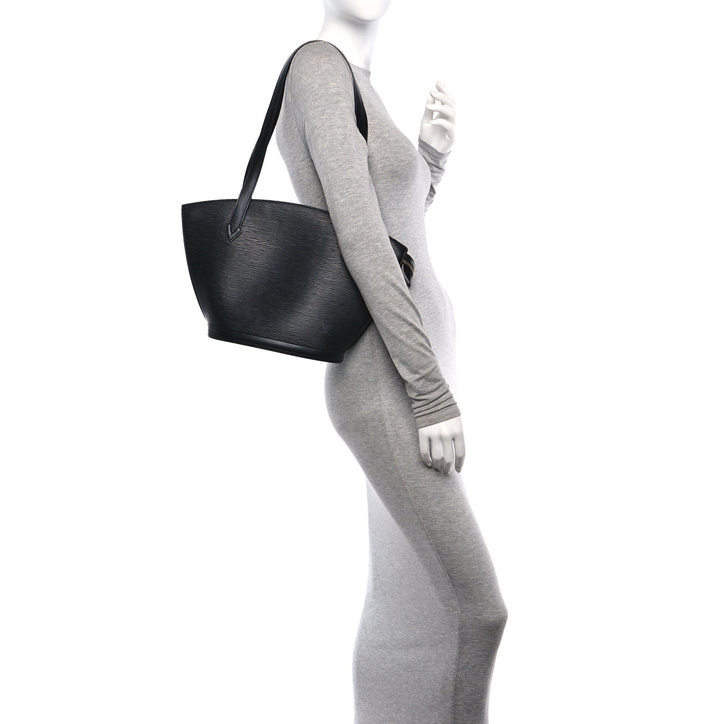 Epi Saint Jacques PM Long Straps Black