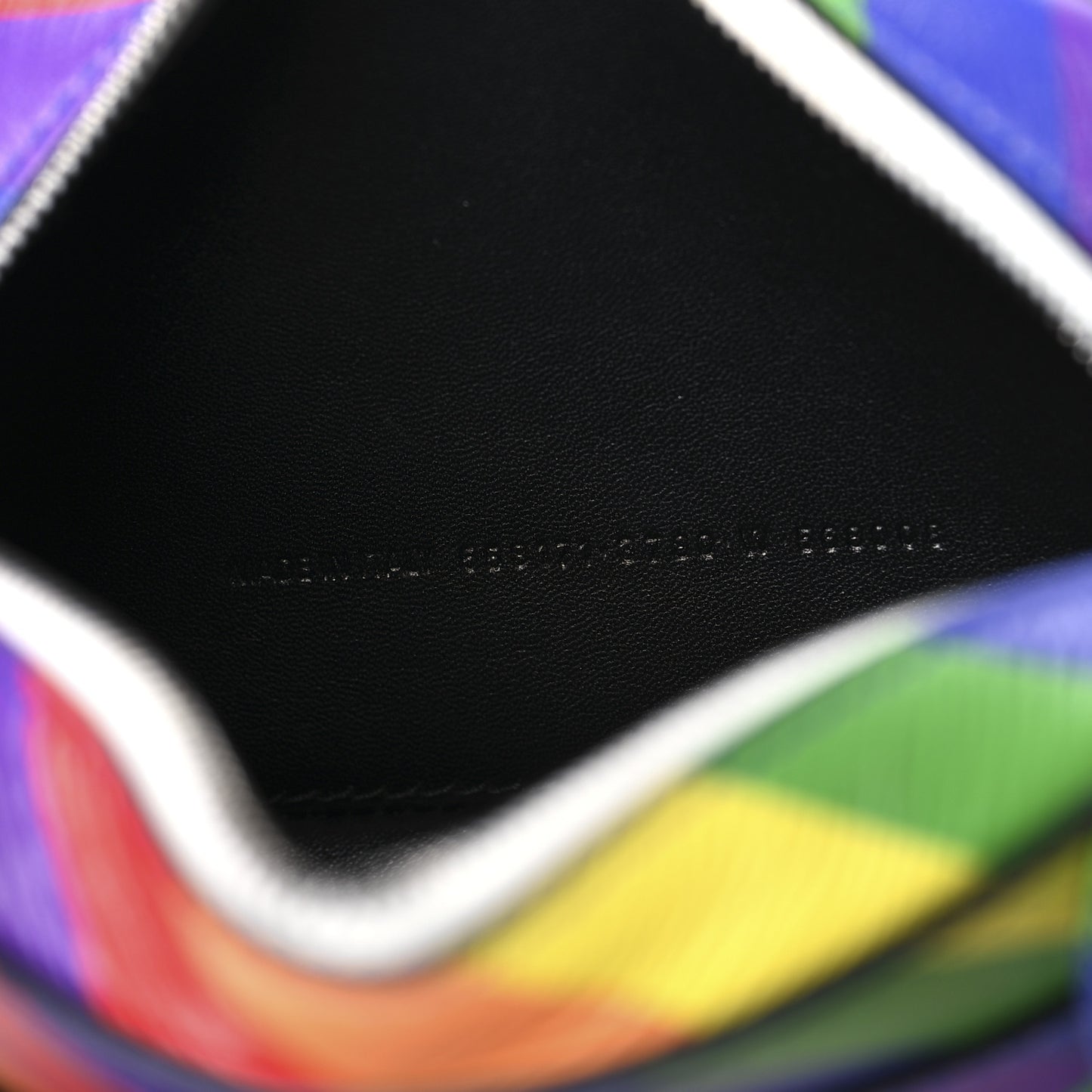 Smooth Calfskin Rainbow Logo XS Ville Camera Bag Multicolor