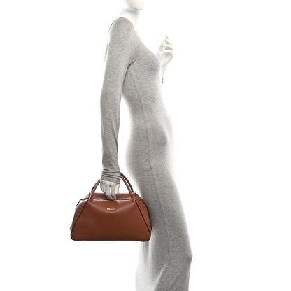 Prada Softy Calfskin Medium  Supernova Handbag Cognac 2 of 9
