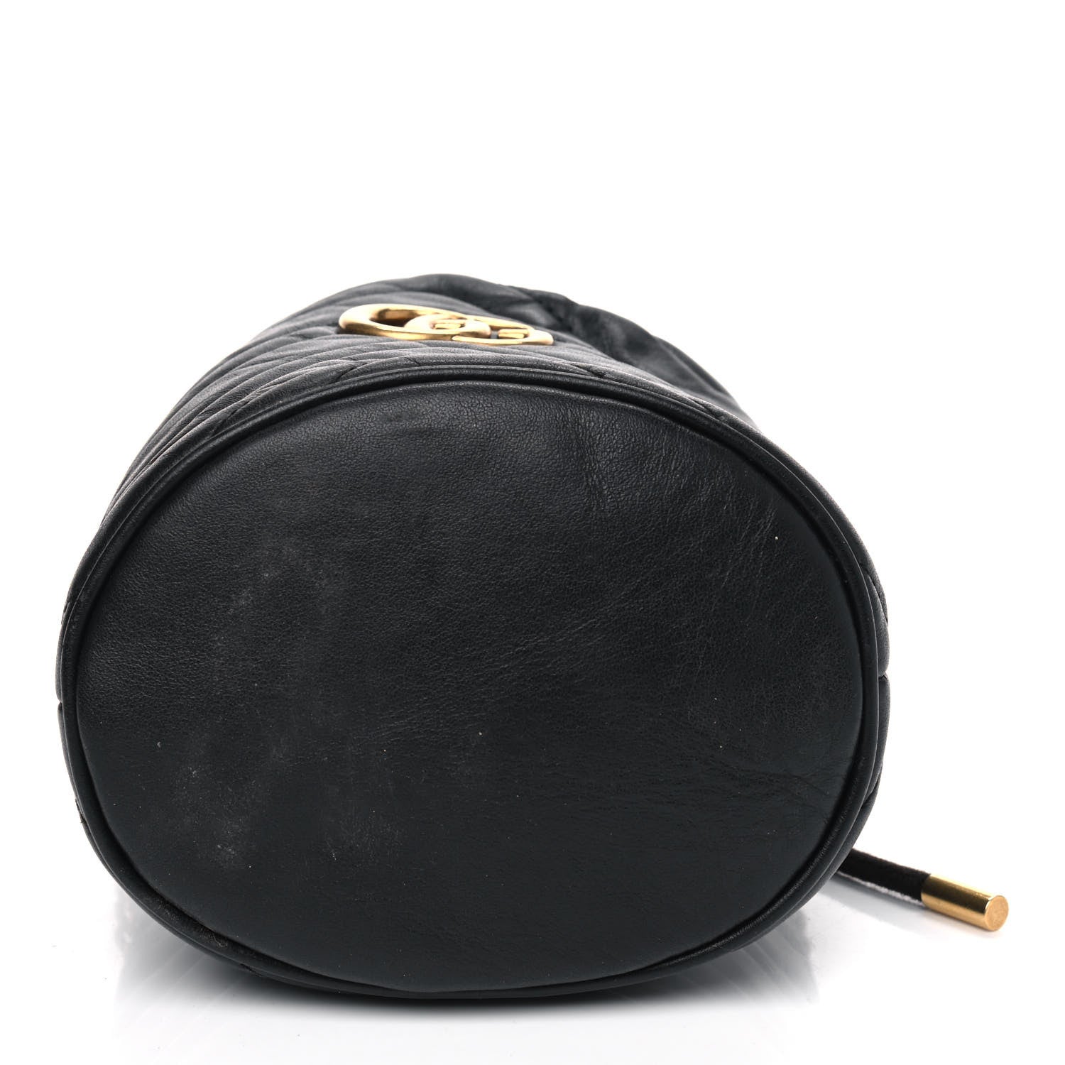Gucci Calfskin Matelasse Mini GG Marmont 2.0 Bucket Bag Black 8 of 8