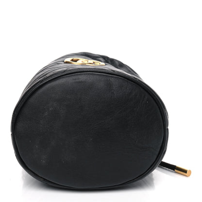 Gucci Calfskin Matelasse Mini GG Marmont 2.0 Bucket Bag Black 8 of 8