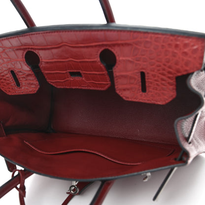 Hermes Matte Alligator Togo Box Birkin 30 Rouge H 4 of 8
