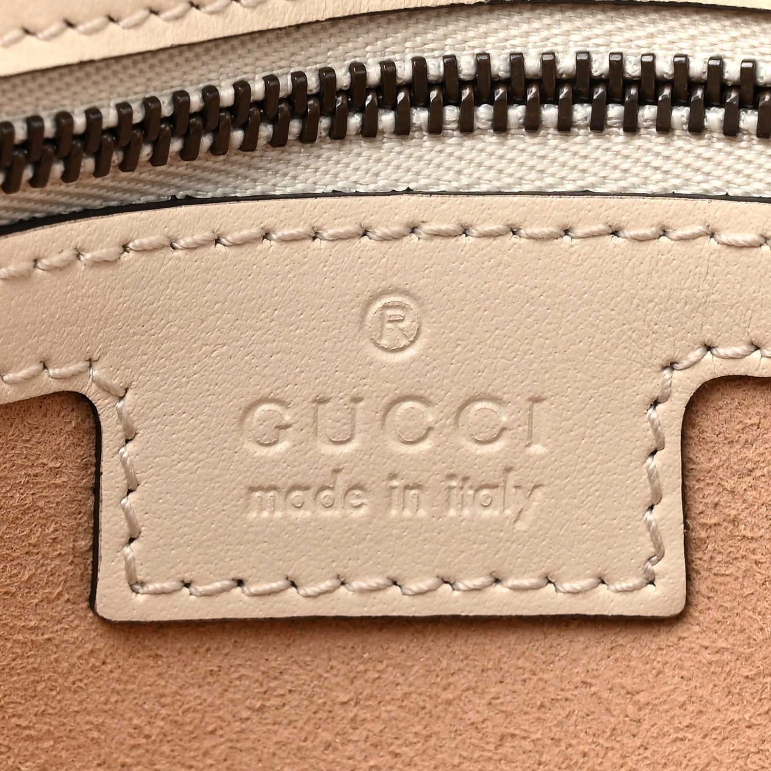 Gucci Calfskin Matelasse Small GG Marmont Shoulder Bag White 6 of 10