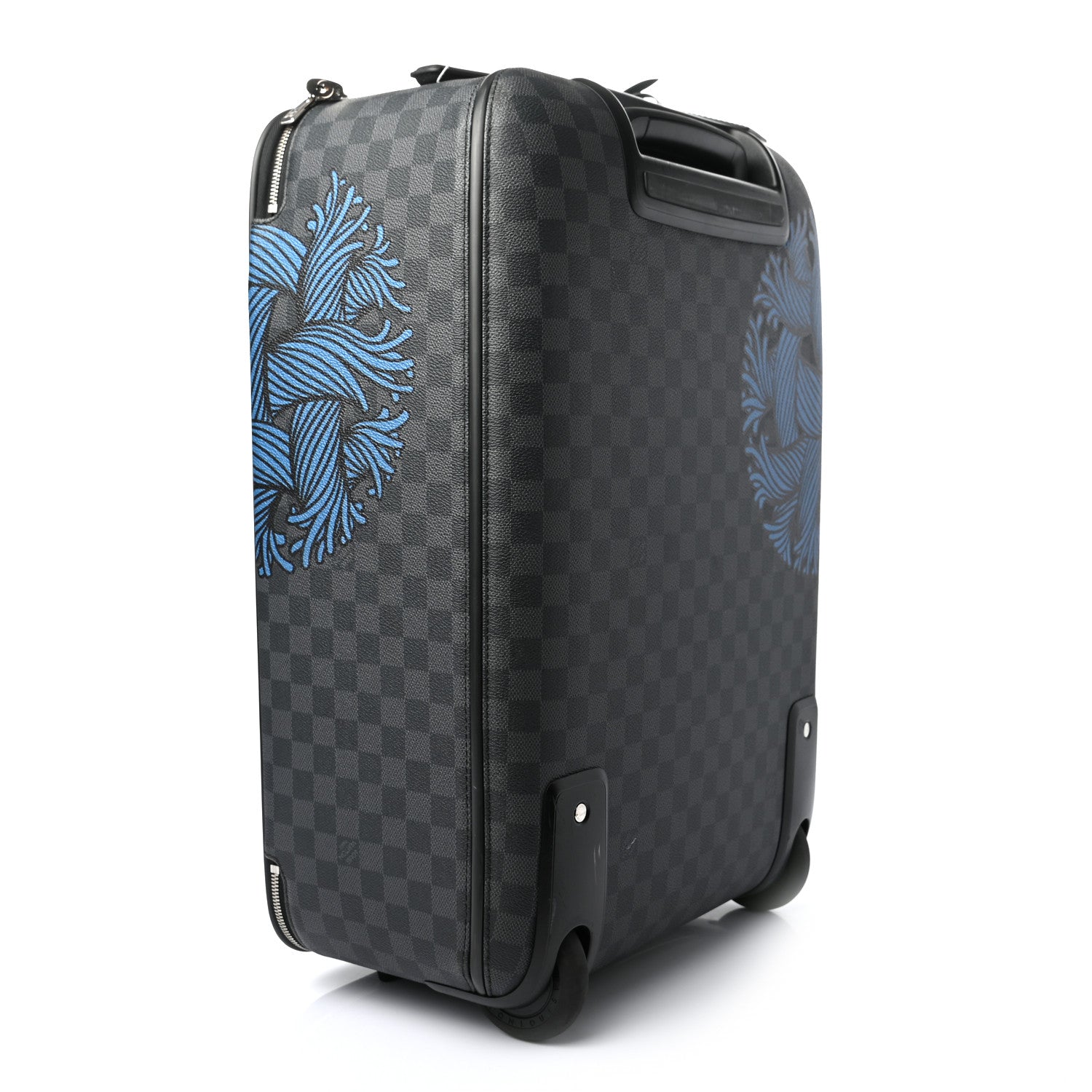 Louis Vuitton Damier Graphite Rope Pegase Light 55 Blue 2 of 6