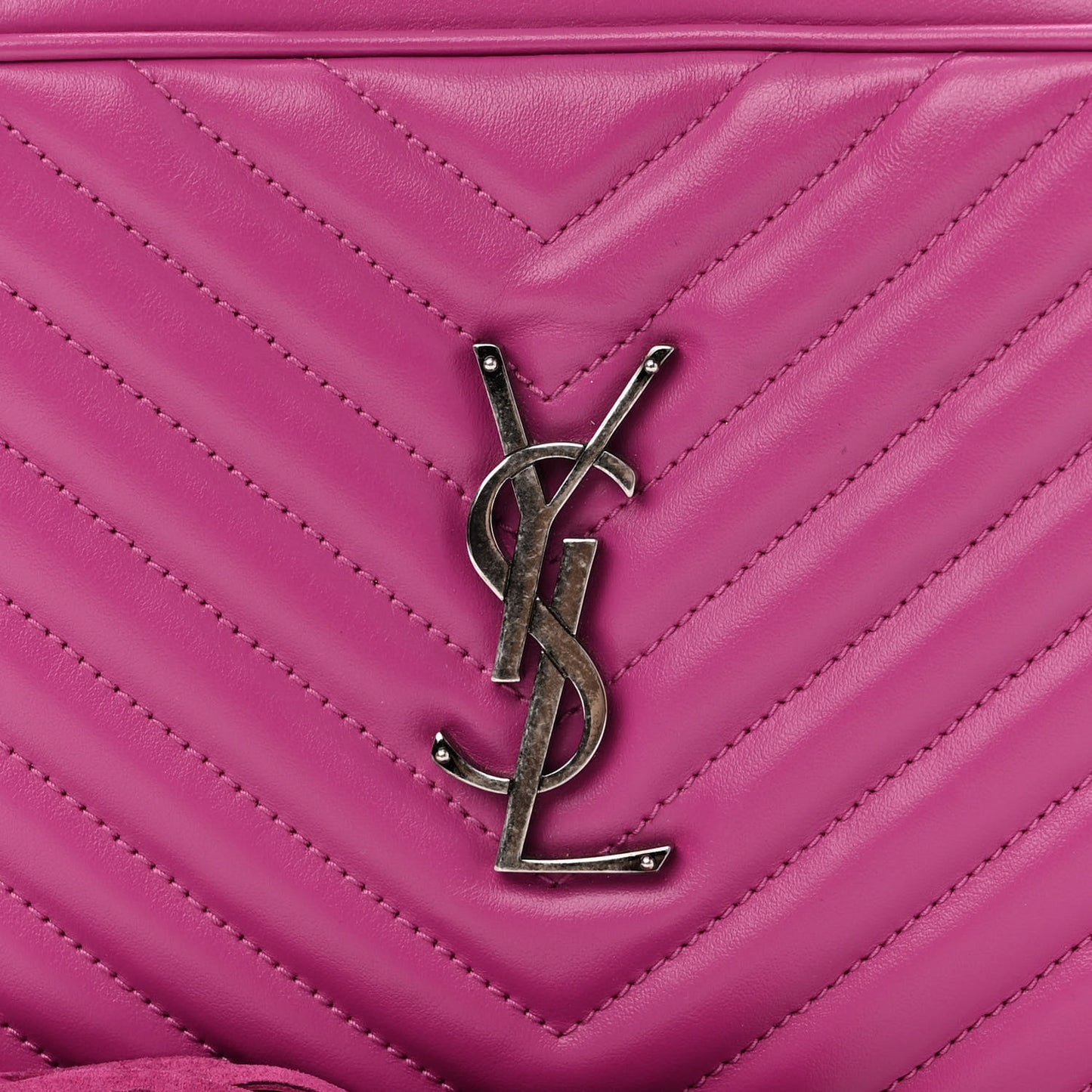 Calfskin Matelasse Monogram Lou Camera Bag Electric Fuchsia