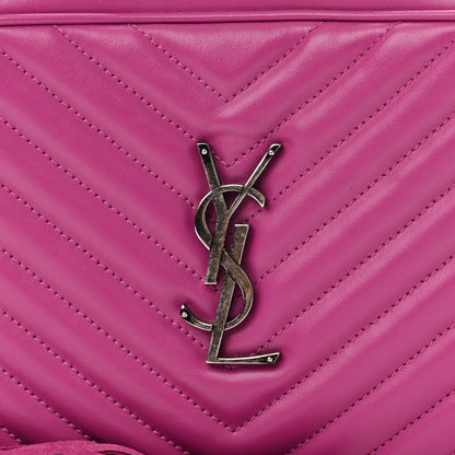 Saint Laurent Calfskin Matelasse Monogram Lou Camera Bag Electric Fuchsia 8 of 10