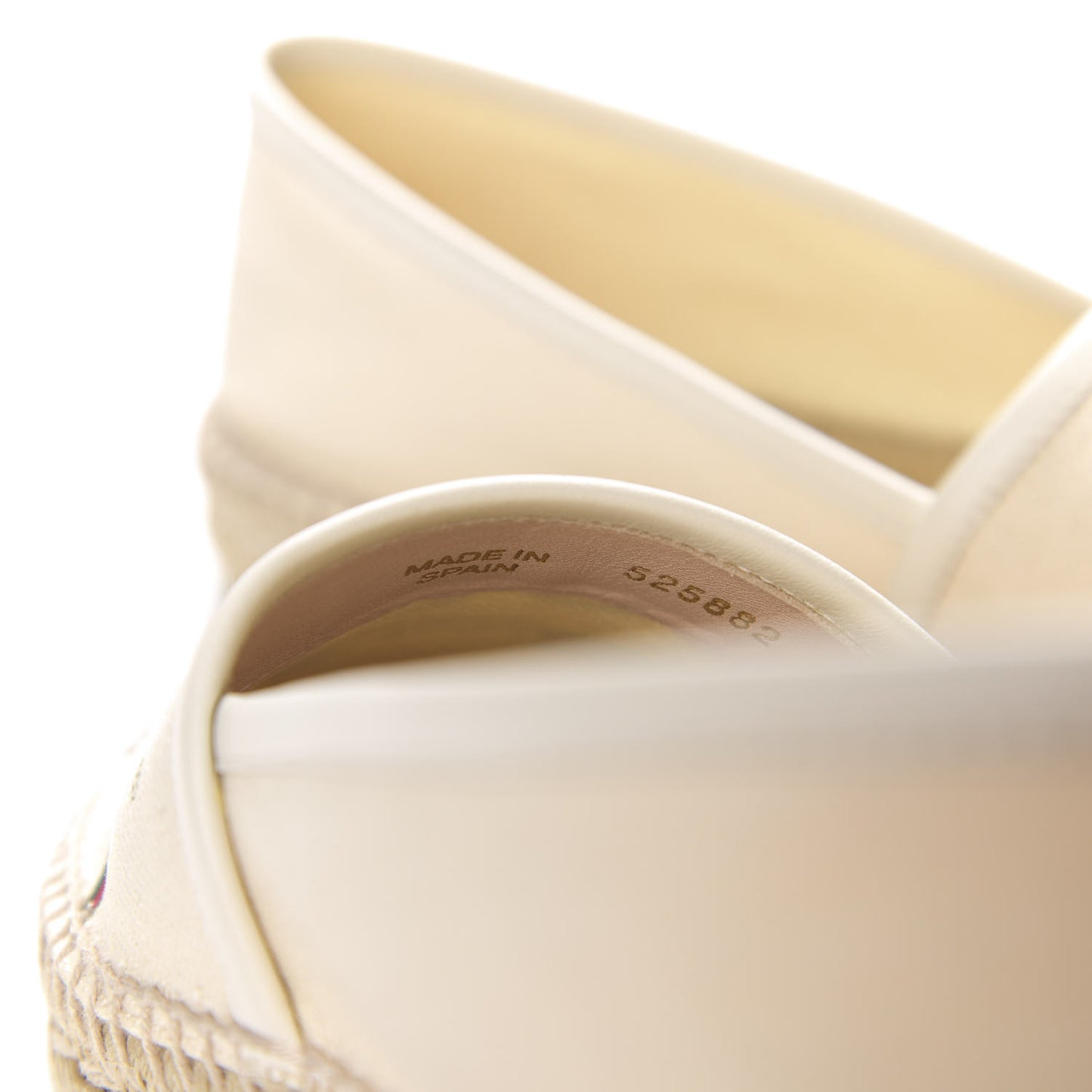 Canvas Logo Espadrilles 37 Greggio White