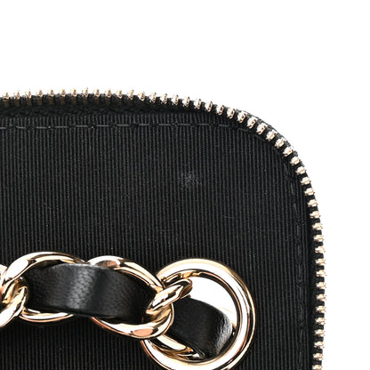 Chanel Lambskin Crochet Small Vanity Case With Chain Black 13 of 17