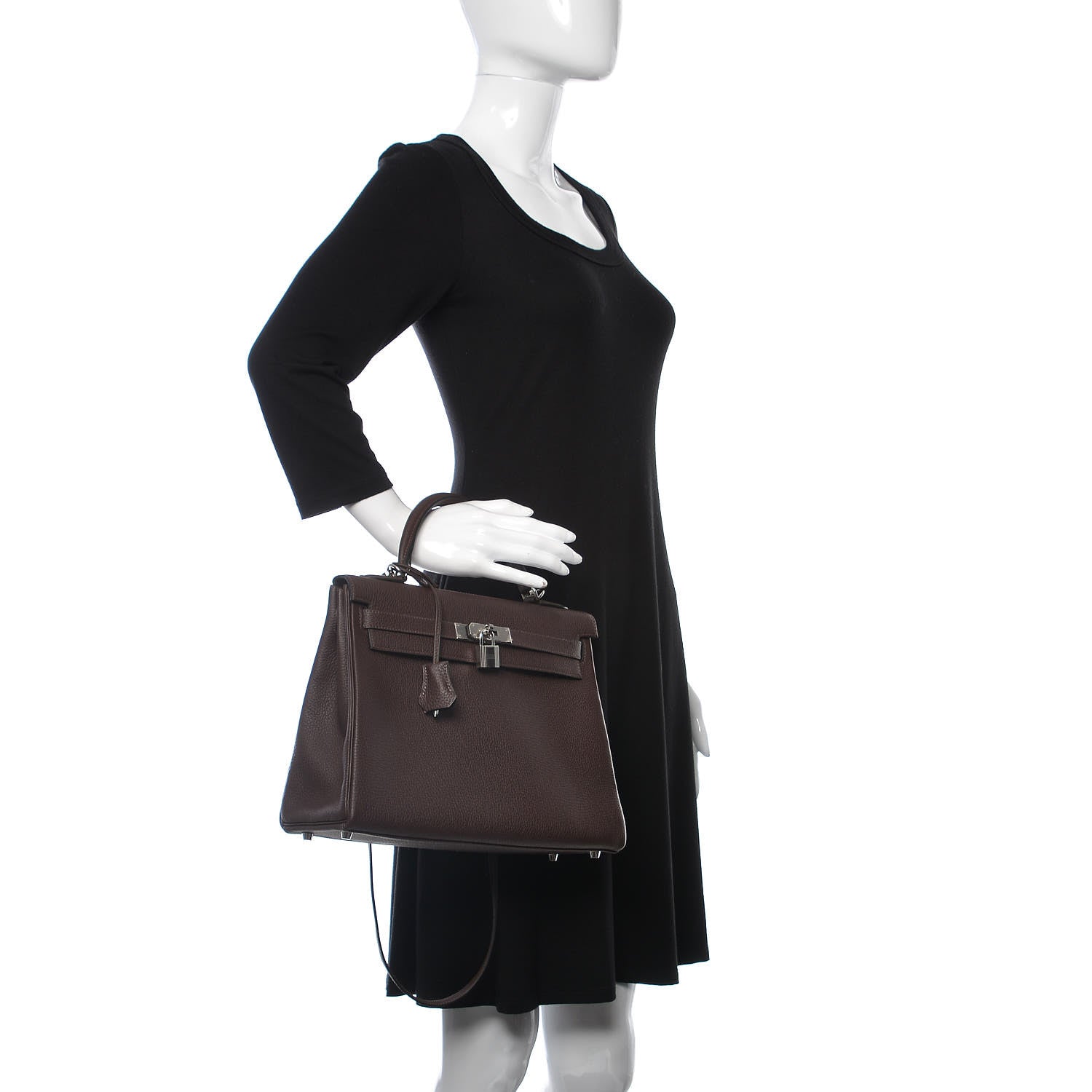 Hermes Togo Kelly Retourne 32 Chocolate 2 of 39