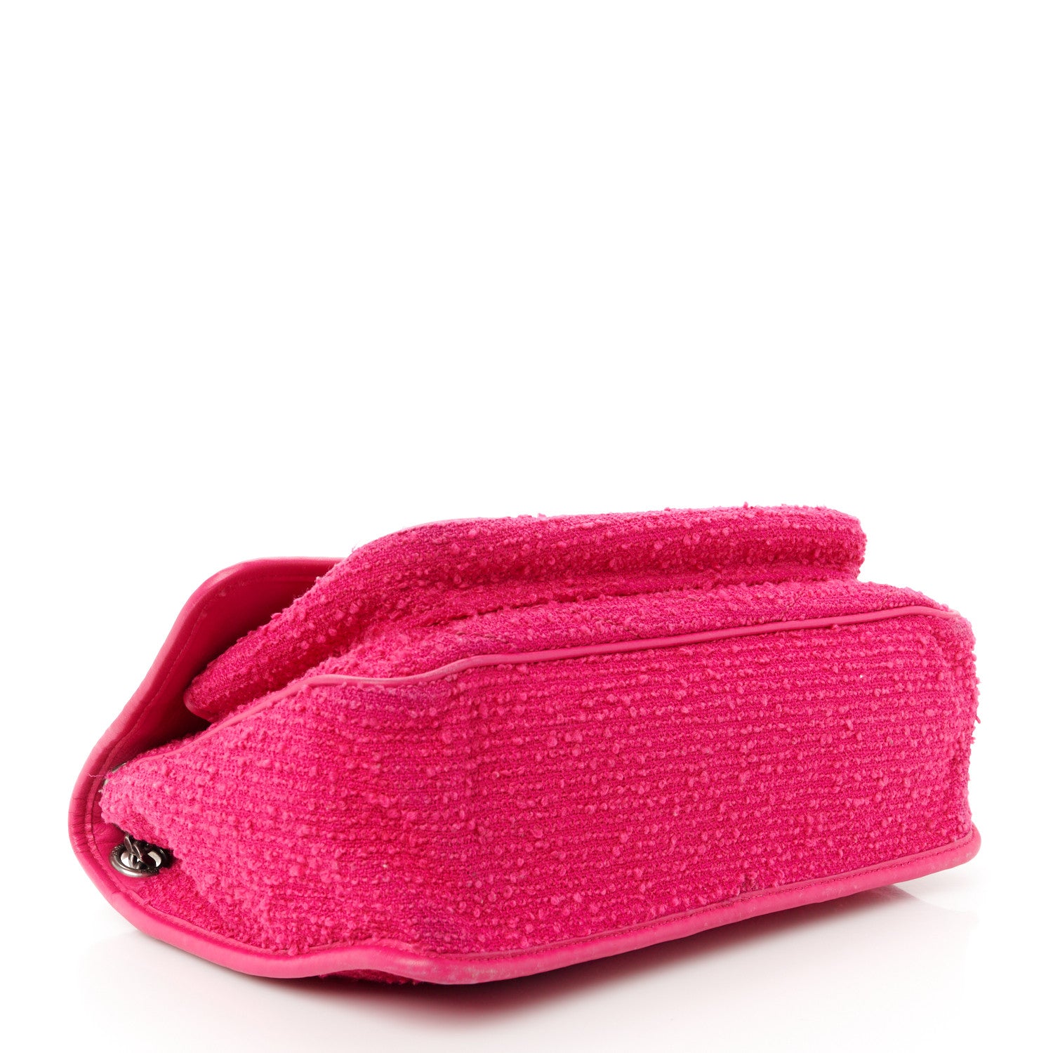 Saint Laurent Boucle Tweed Monogram Medium Niki Chain Satchel Pink 4 of 12