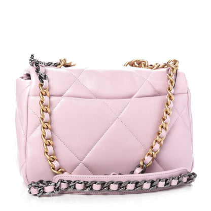 Chanel Lambskin Quilted Medium Chanel 19 Flap Light Pink 3 of 10