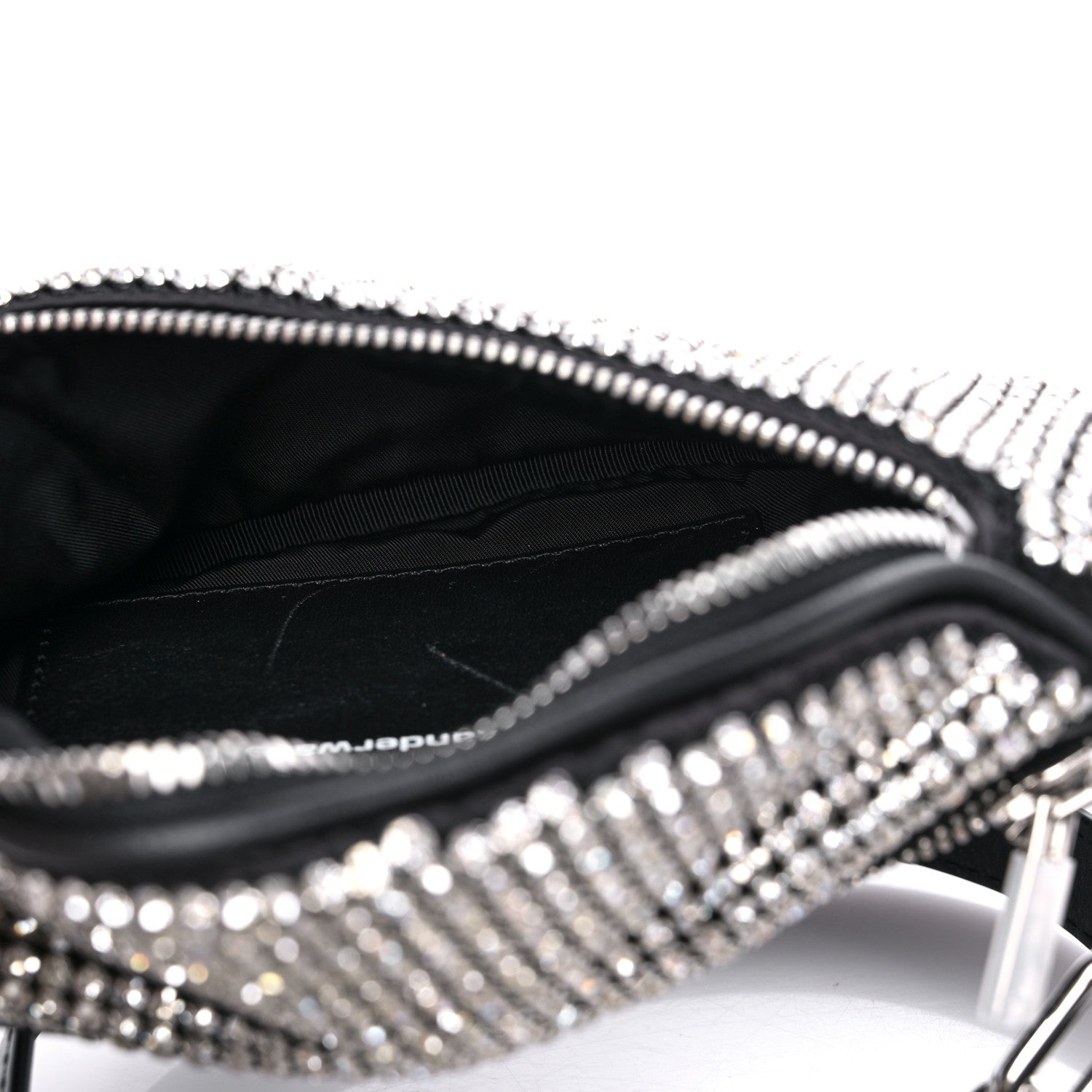 Alexander Wang Rhinestone Mesh Mini Attica Belt Bag Black 5 of 8