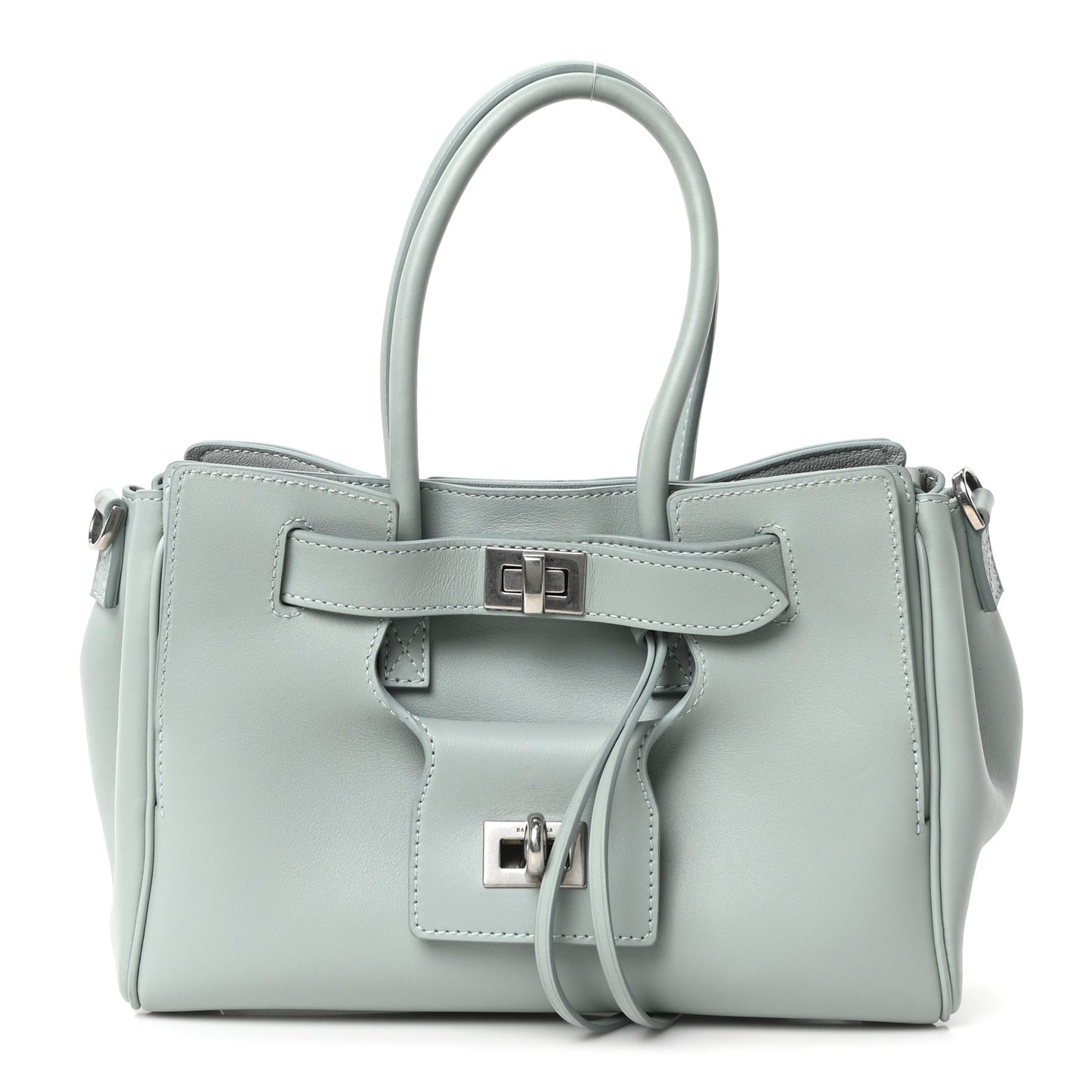 Smooth Calfskin Mini Bel Air Carry All Bag Mineral Green