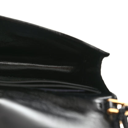 Prada Soft Lux Card Holder With Chain Black 5 of 9