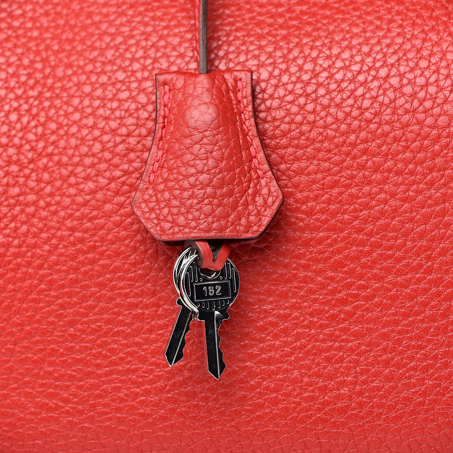 Hermes Taurillon Clemence Retourne Kelly 35 Rouge Garance 12 of 35
