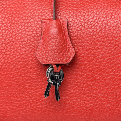 Hermes Taurillon Clemence Retourne Kelly 35 Rouge Garance 12 of 35