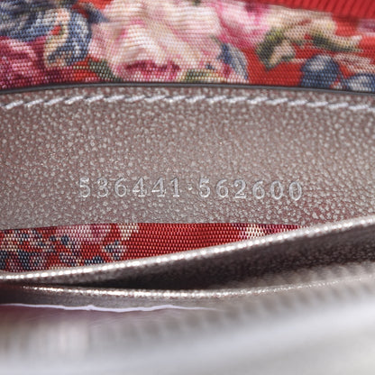 Gucci Laminated Nappa Web Trapuntata Mini GG Shoulder Bag Argento 6 of 10