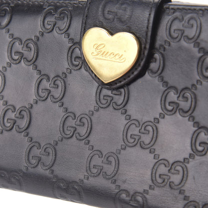 Gucci Guccissima Heart Continental Wallet Black 10 of 12