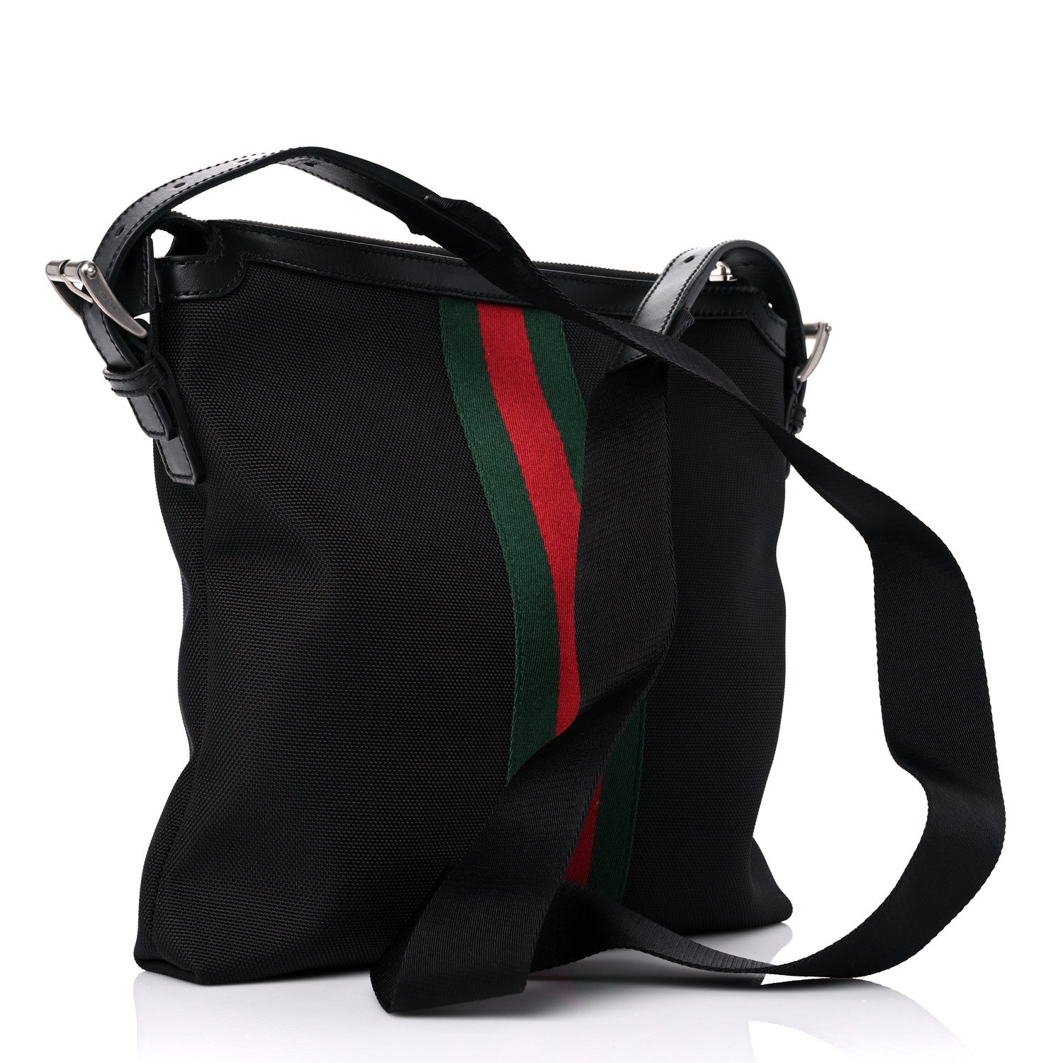 Gucci Techno Canvas Web Messenger Bag Black 3 of 10