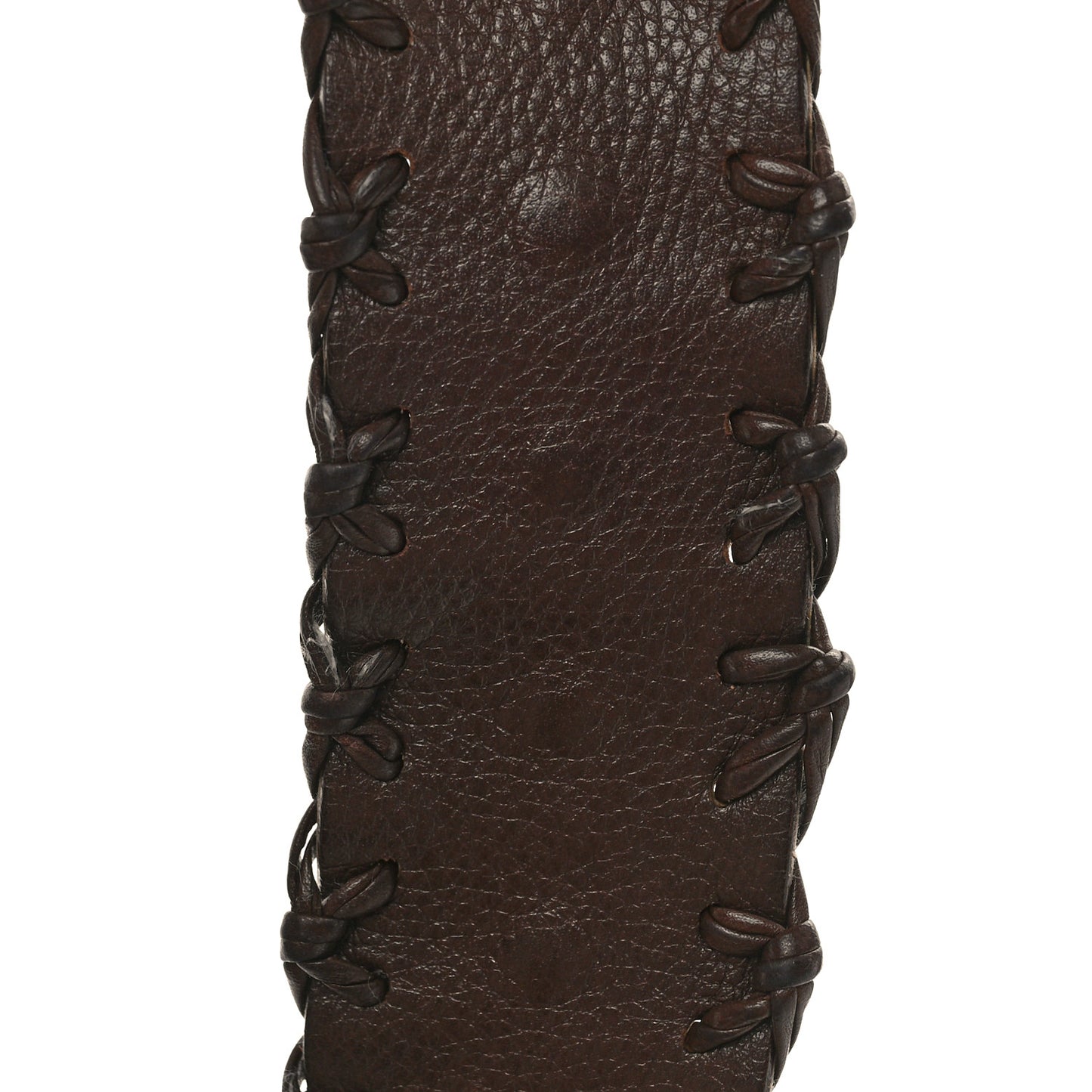 Suede Crystal Studded Saddle Bag Dark Brown