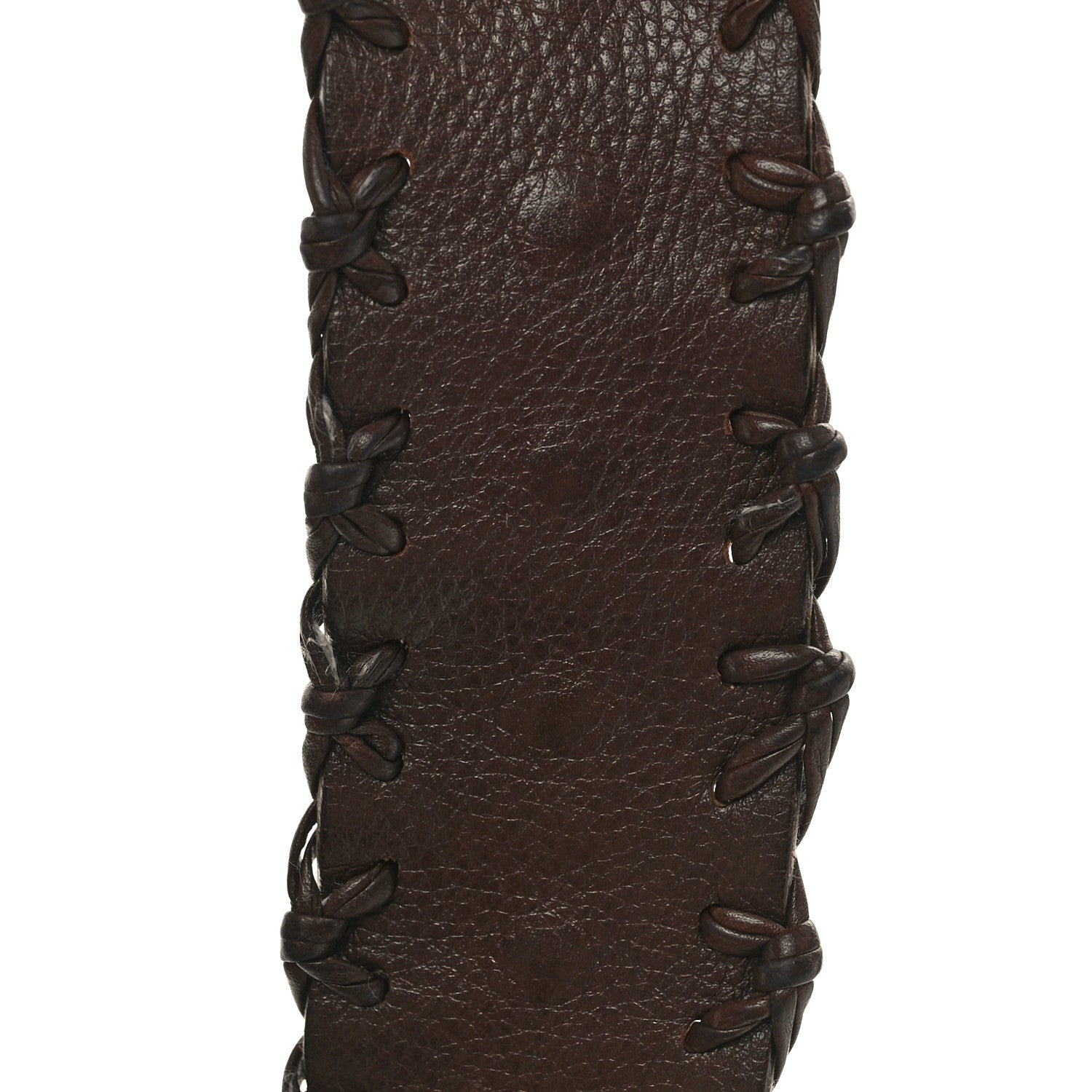 Christian Dior Suede Crystal Studded Saddle Bag Dark Brown 8 of 8