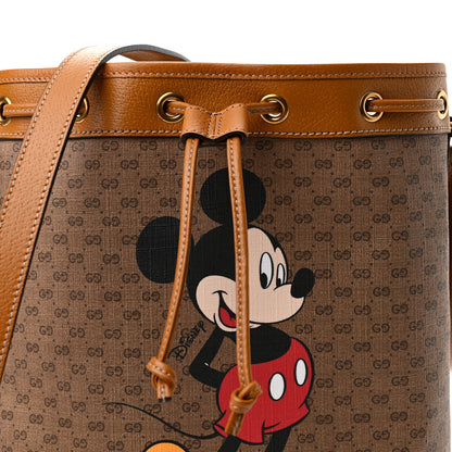 Gucci X DISNEY Mini Vintage GG Supreme Monogram Bucket Bag Beige Vintage Sun Oil 8 of 10