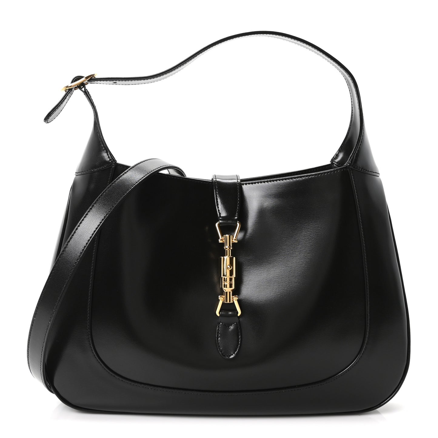 Boarded Dyana Lux Calfskin Medium Jackie 1961 Hobo Black