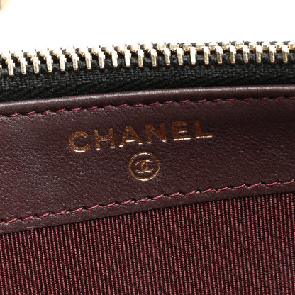 Chanel Lambskin Quilted Small Clutch With Chain Black 8 of 12