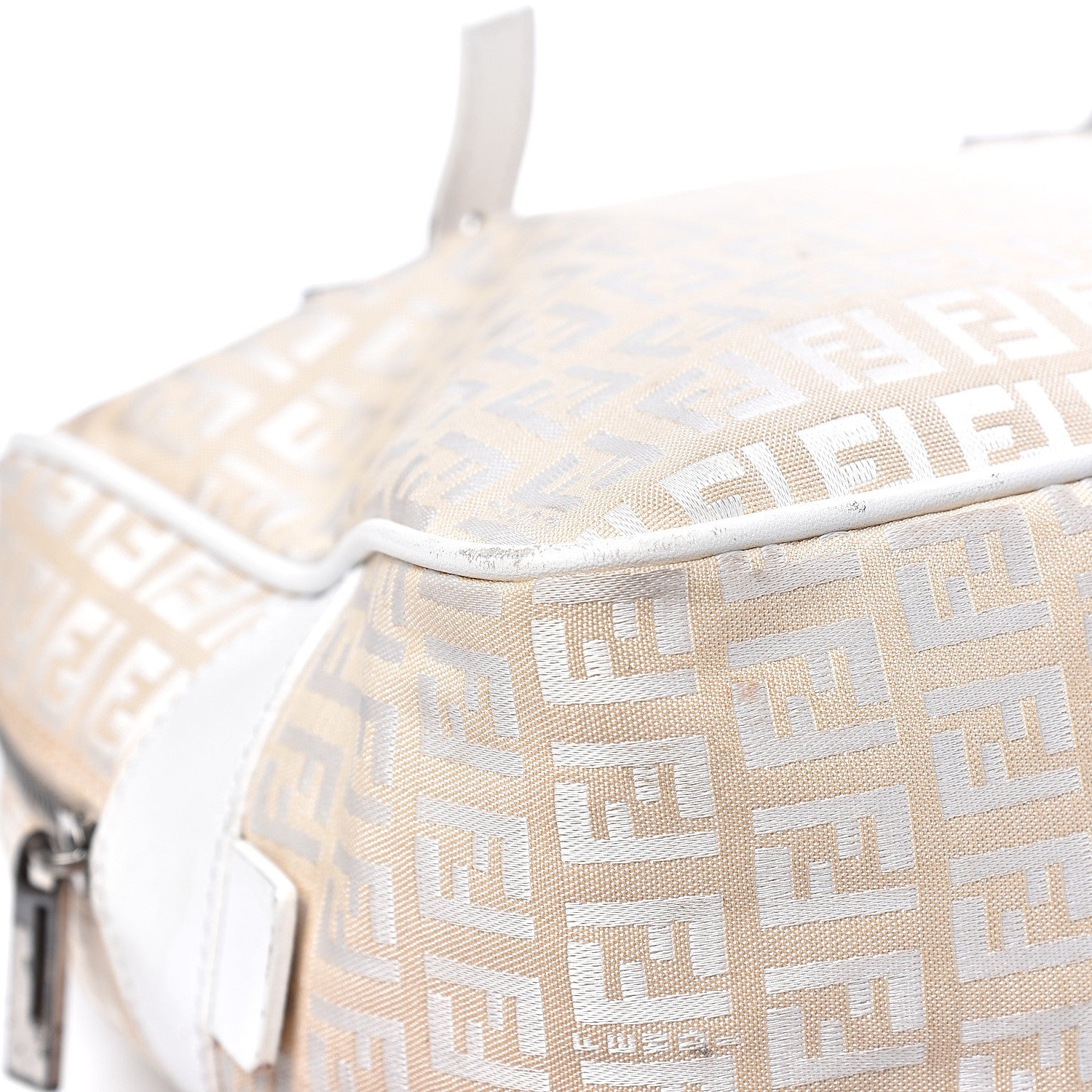 Fendi Zucchino Shoulder Bag White 7 of 15