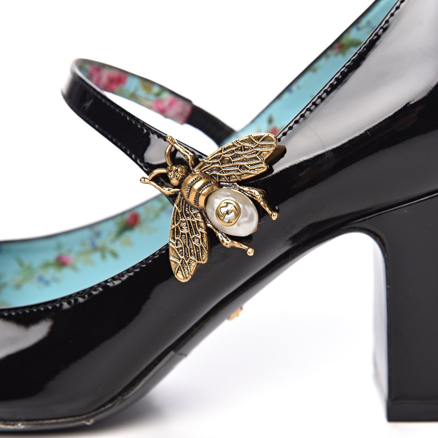 Vernice Crystal Lois Bee Mary Jane Pumps 37 Black