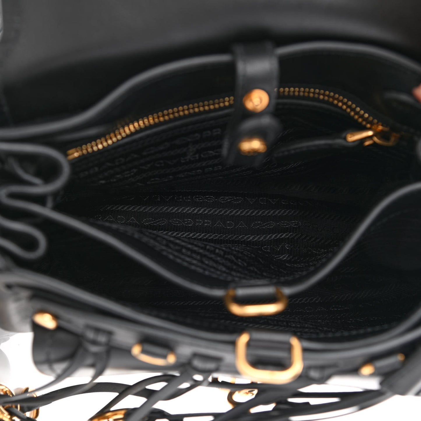 Saffiano Cuir Calf Corsaire Bag Black