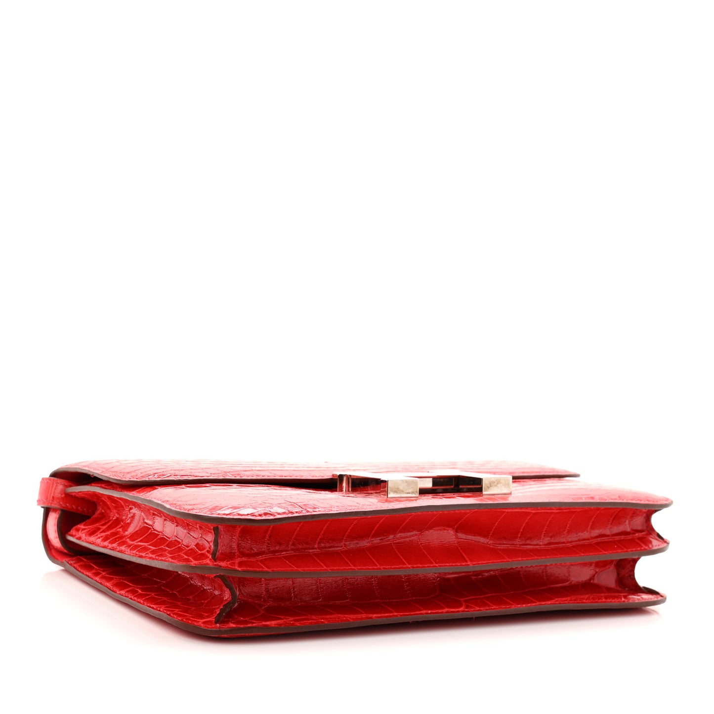 Shiny Niloticus Crocodile Constance Elan 25 Rouge Casaque